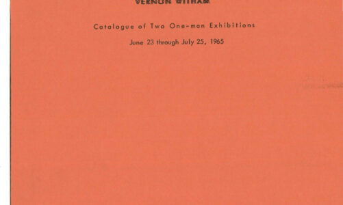 “Two Oregon Painters-Craig Cheshire, Vernon Witham: Catalogue of Two One-man Exhibitions”