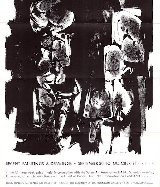 James Castle and Louis Bunce exhibition flyer