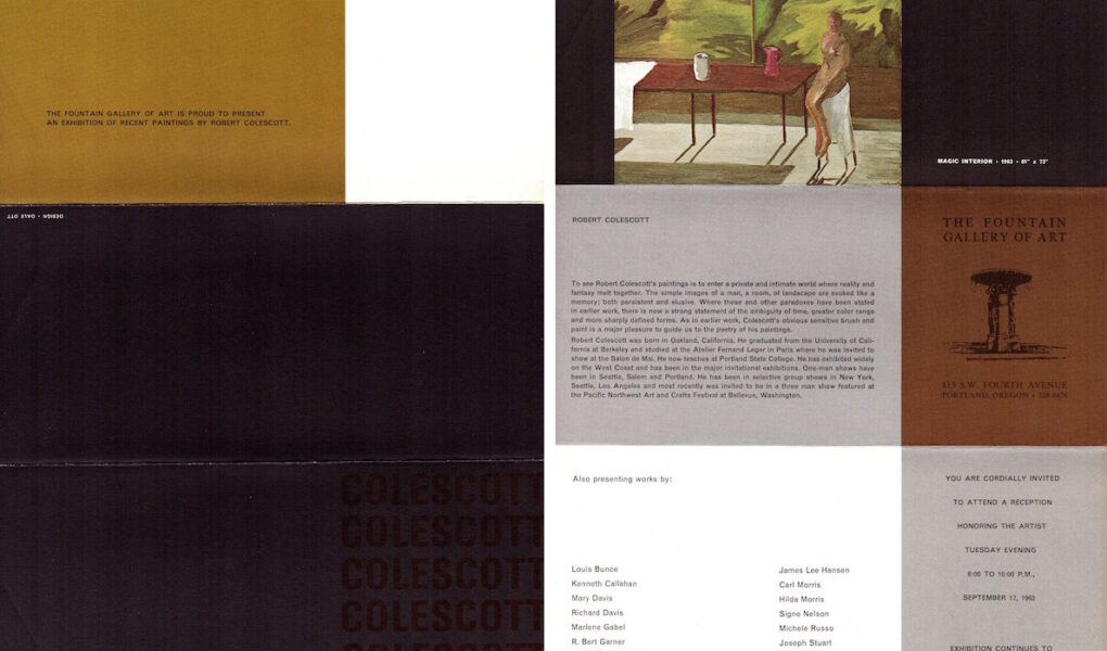 Exhibition invitation front and back