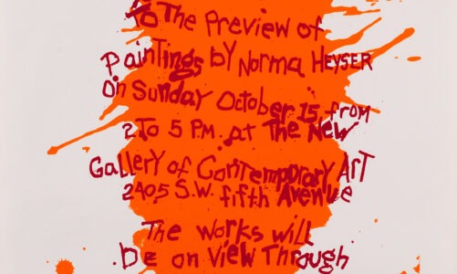 Norma Heyser • The New Gallery of Contemporary Art