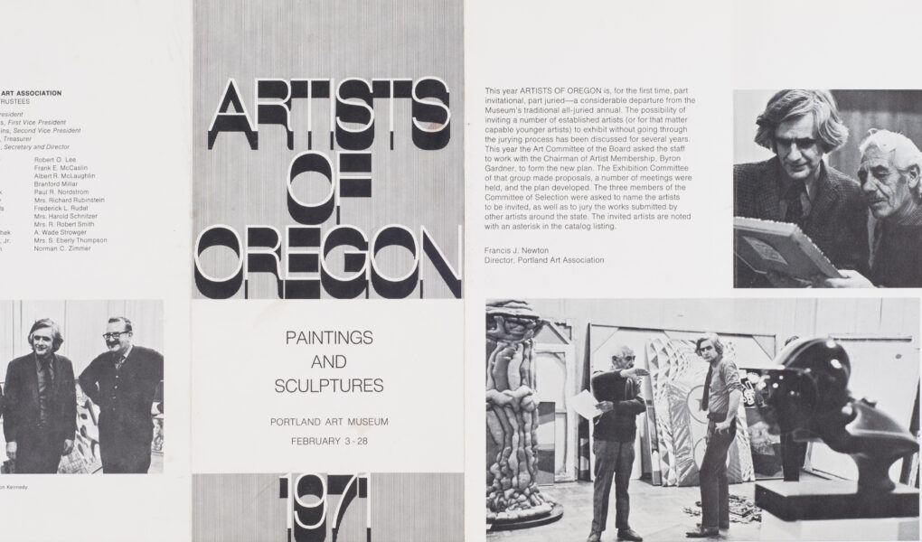 Artists of Oregon catalog cover